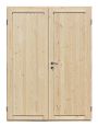 Einbau-Holz-T�r HOHA-Flex �Doppelt�r� Vollholzt�r Mehrzweckt�r DIN-rechts